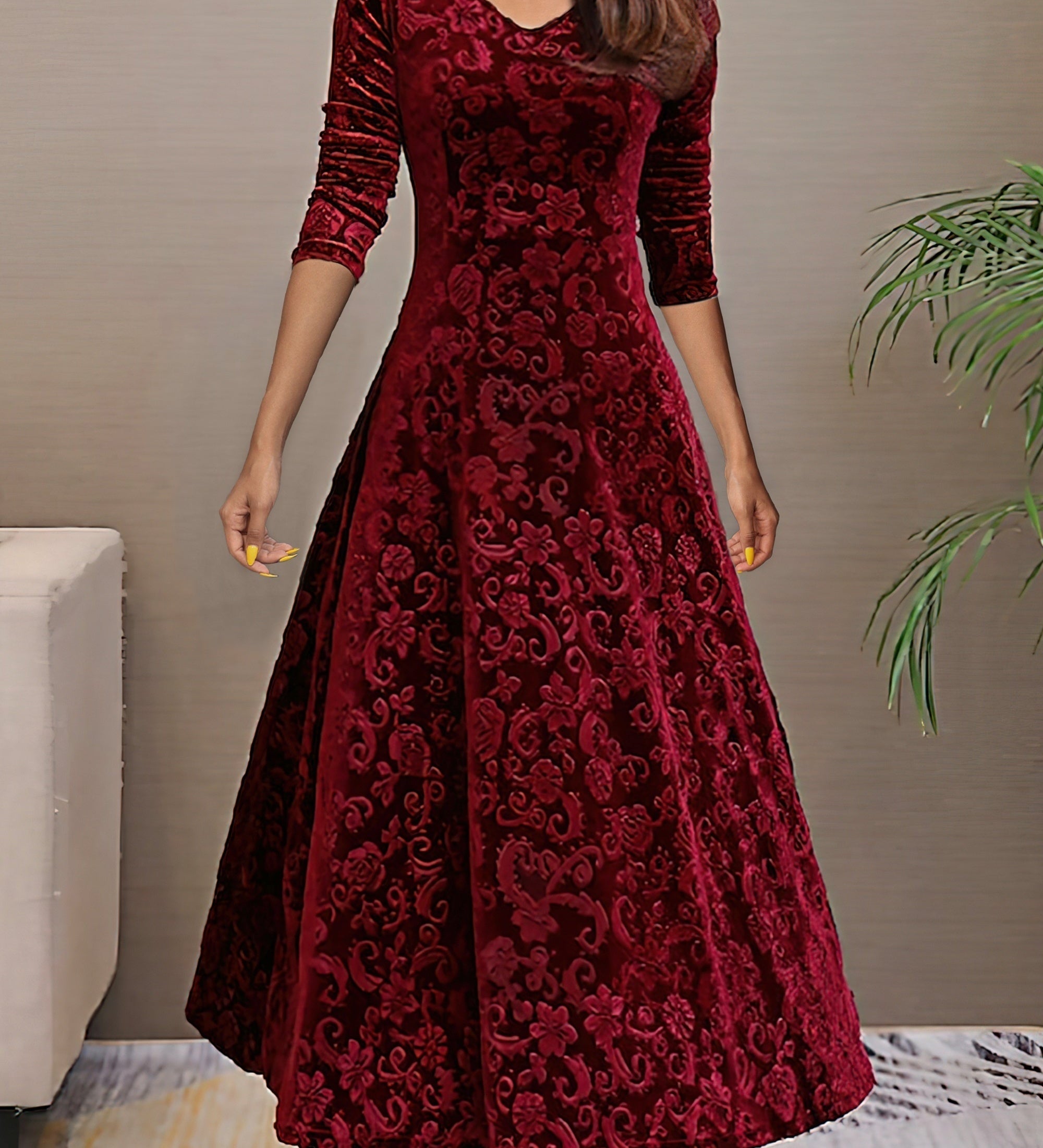 Szandra | Ünnepi Bársony Elegancia Ruha