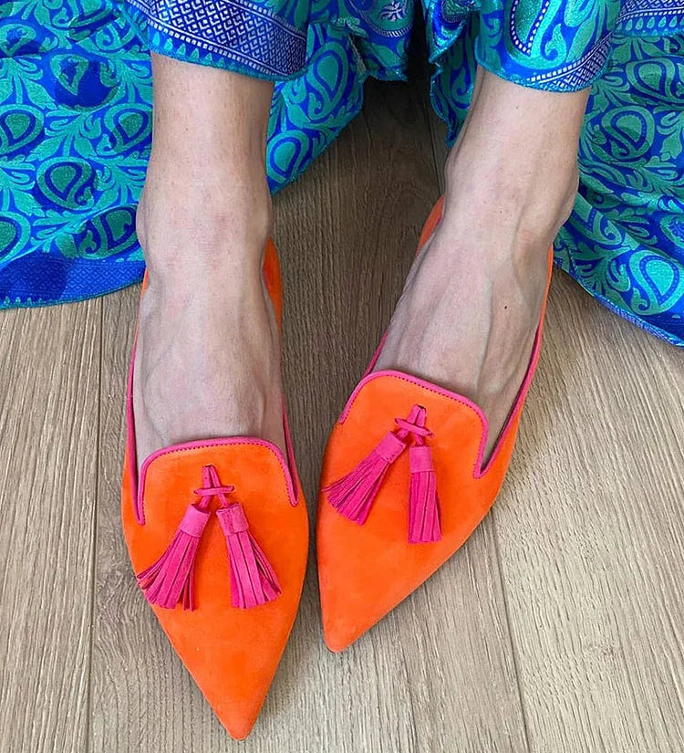 Portia – Boho Rojtdíszes Mokaszin