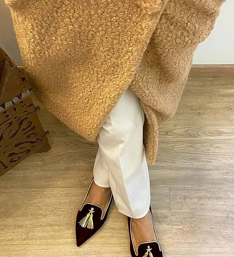 Portia – Boho Rojtdíszes Mokaszin