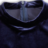 Júlia | Tengerészkék Hosszú Ujjú Midi Ruha