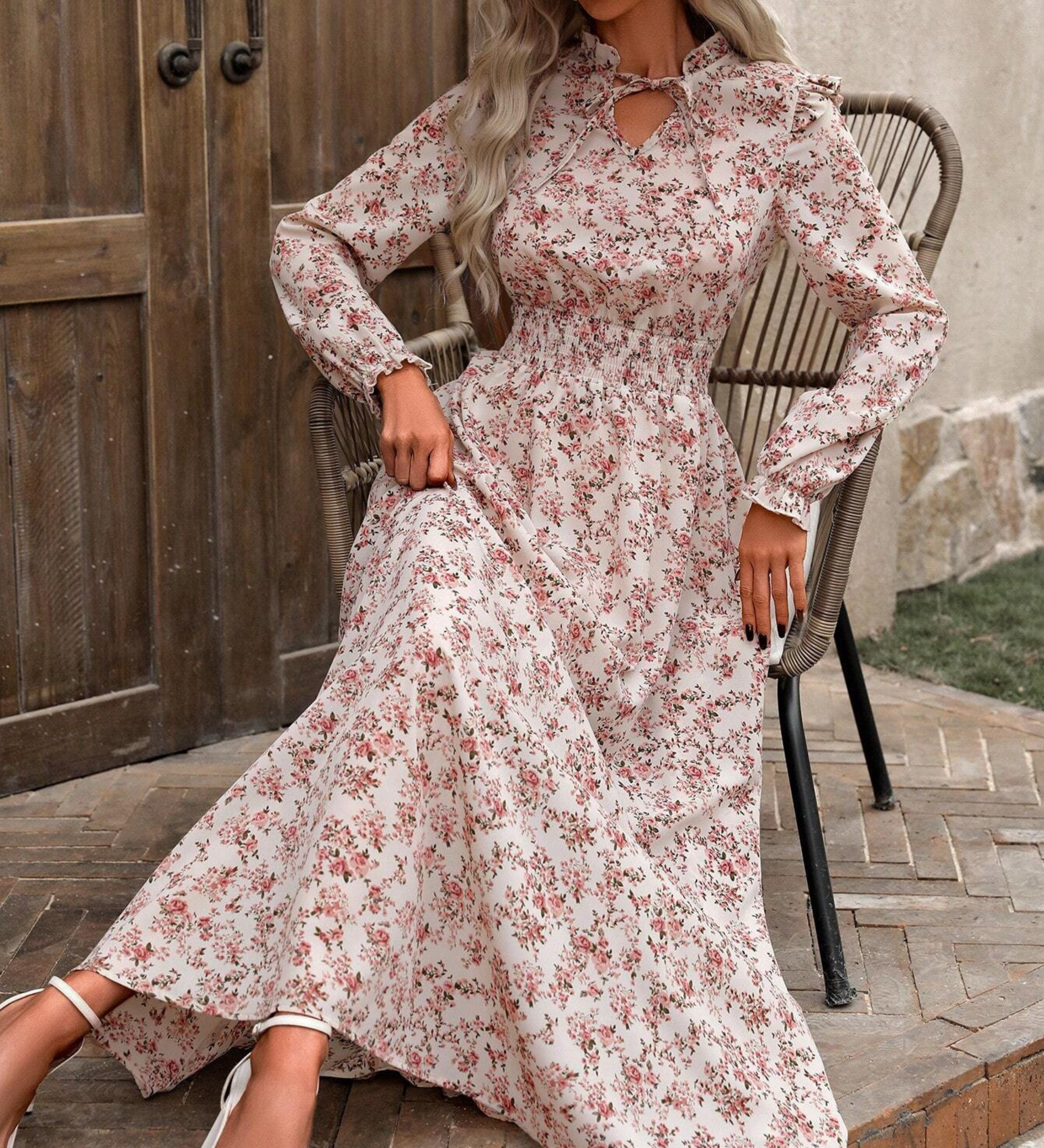 Veronika | Fekete-Fehér Maxi Ruha