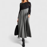 Zsanna | Elegáns Hosszú Ujjú Maxi Ruha