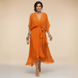 Melinda | Sifon Midiruha V-kivágással