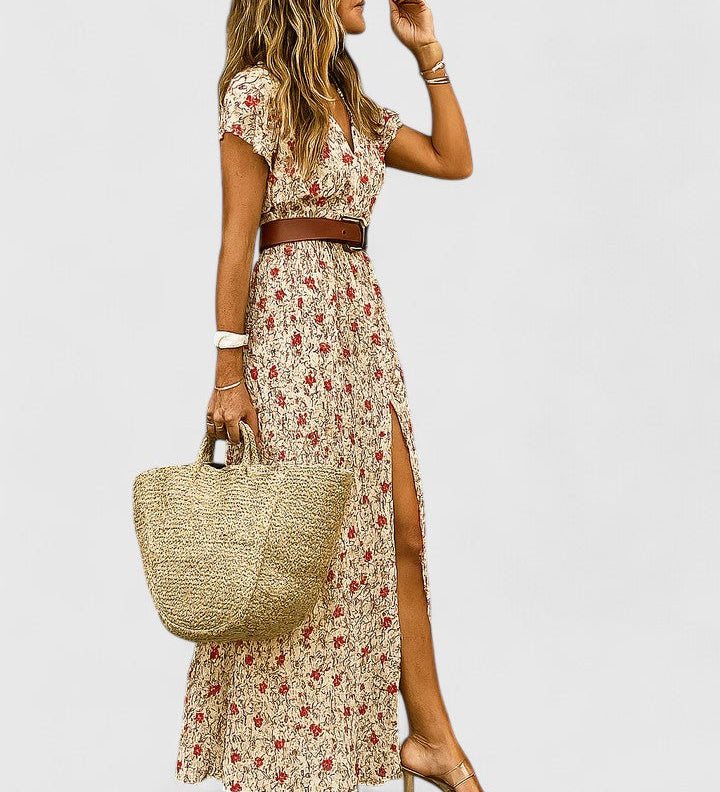 Karolina | Elegáns Boho Maxi Ruha