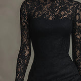 Zsanett | Elegáns Csipke Hableány Maxi Ruha
