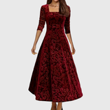 Júlia | Mintás Elegáns Maxi Ruha