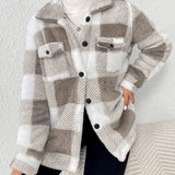 Martina | Elegáns Kockás Fleece Kabát