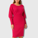 Nina | Elegáns Kötött Midi Ruha