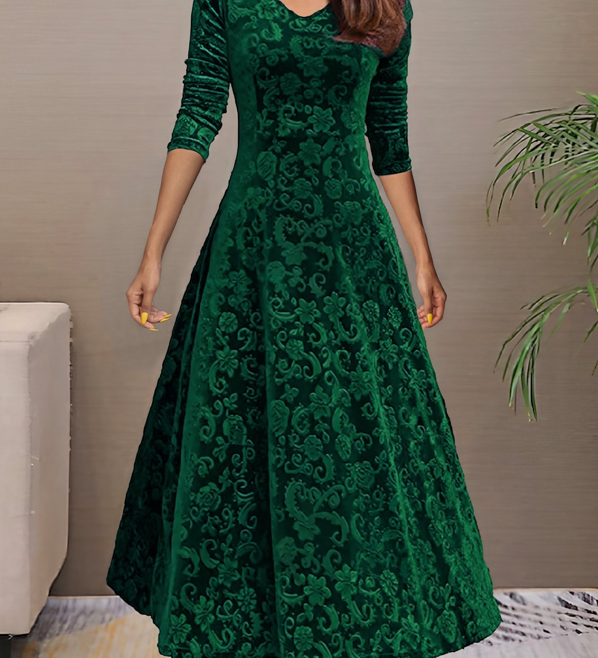 Szandra | Ünnepi Bársony Elegancia Ruha