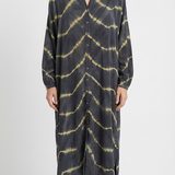 Manon | Elegáns Csíkos Boho Maxi Ruha