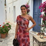 Cecília | Pántnélküli Drapírozott Maxi Ruha