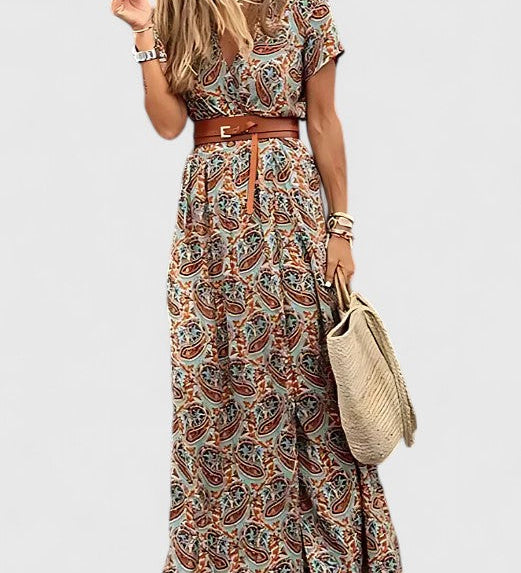 Karolina | Elegáns Boho Maxi Ruha