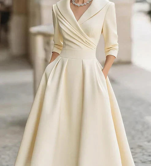 Adrienn | Elegáns Midi Ruha